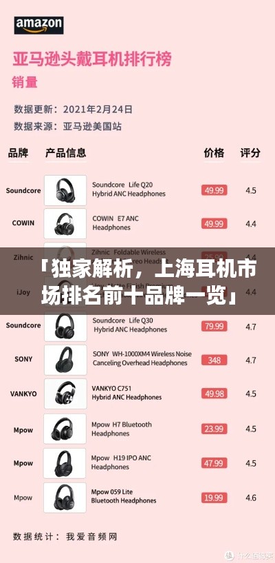 「独家解析，上海耳机市场排名前十品牌一览」