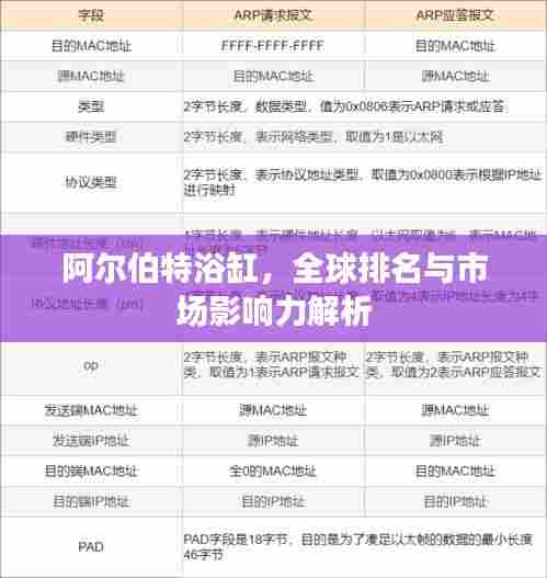 阿尔伯特浴缸,全球排名与市场影响力解析