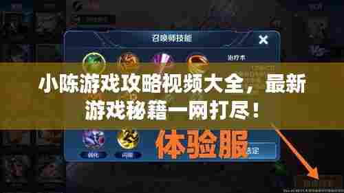 小陈游戏攻略视频大全,最新游戏秘籍一网打尽!