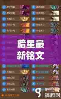 暗星最新铭文攻略图揭秘，核心技巧助你轻松上分！