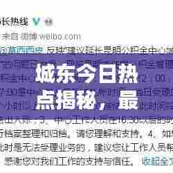 城东今日热点揭秘，最新消息抢先看！