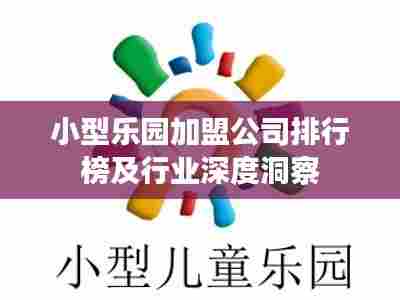 小型乐园加盟公司排行榜及行业深度洞察
