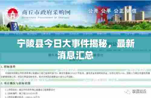 宁陵县今日大事件揭秘，最新消息汇总