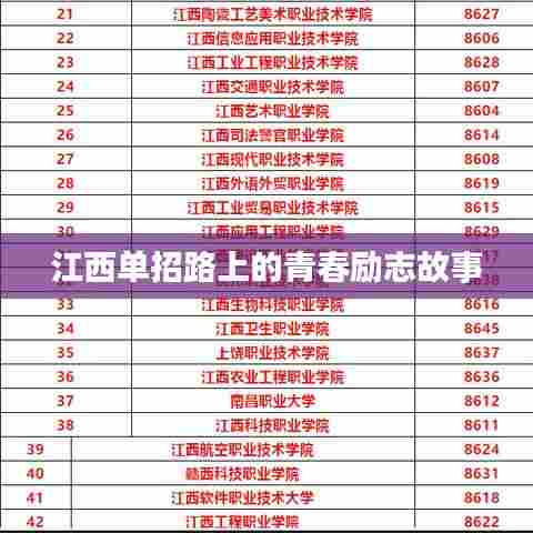 江西单招路上的青春励志故事