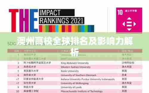 澳州高校全球排名及影响力解析