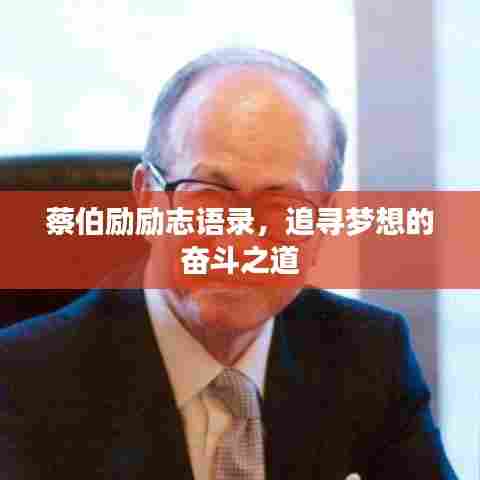蔡伯励励志语录,追寻梦想的奋斗之道