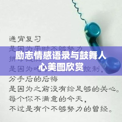 励志情感语录与鼓舞人心美图欣赏