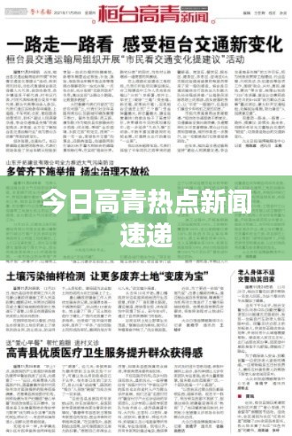 今日高青热点新闻速递