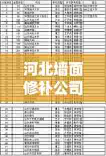 河北墙面修补公司排名大揭秘，专业团队实力比拼，优质企业榜单出炉！