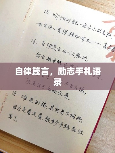 自律箴言,励志手札语录
