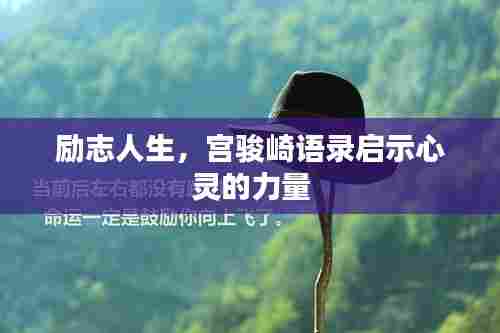 励志人生,宫骏崎语录启示心灵的力量