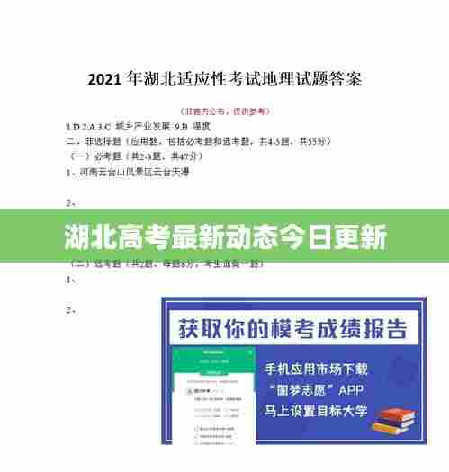 湖北高考最新动态今日更新