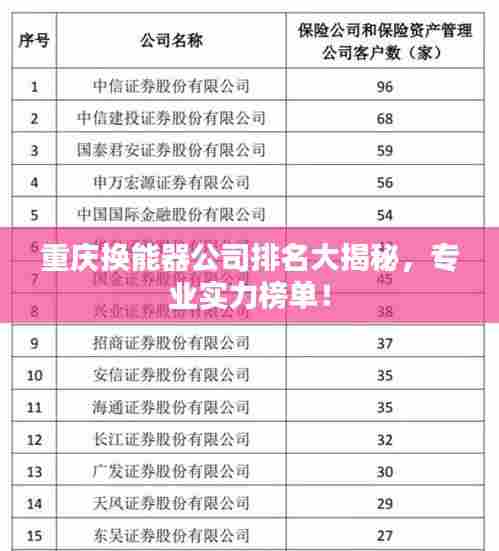 重庆换能器公司排名大揭秘,专业实力榜单!