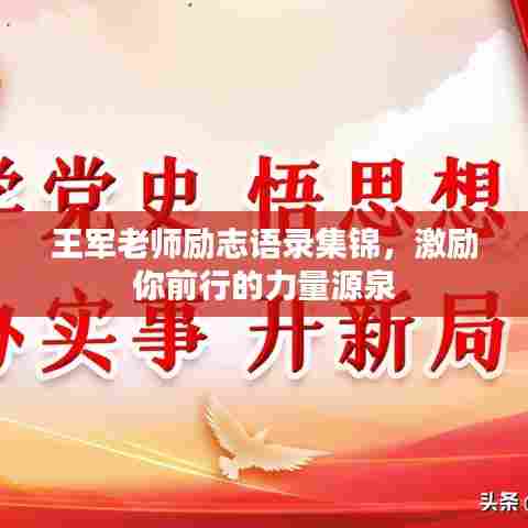 王军老师励志语录集锦,激励你前行的力量源泉