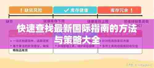 快速查找最新国际指南的方法与策略大全