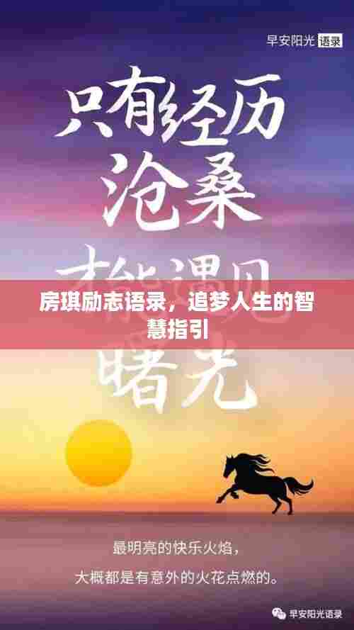 房琪励志语录,追梦人生的智慧指引