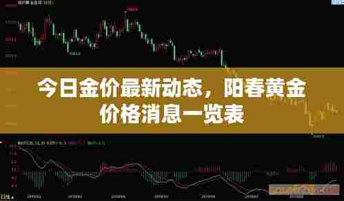 今日金价最新动态,阳春黄金价格消息一览表