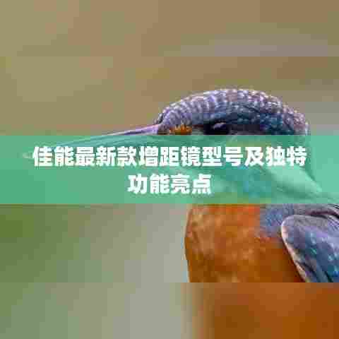 佳能最新款增距镜型号及独特功能亮点