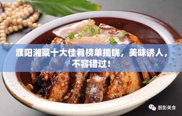 濮阳湘菜十大佳肴榜单揭晓,美味诱人,不容错过!