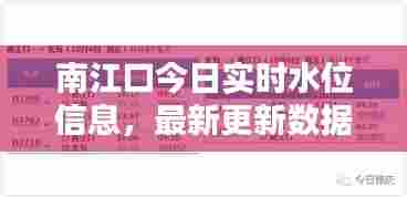 南江口今日实时水位信息，最新更新数据查询