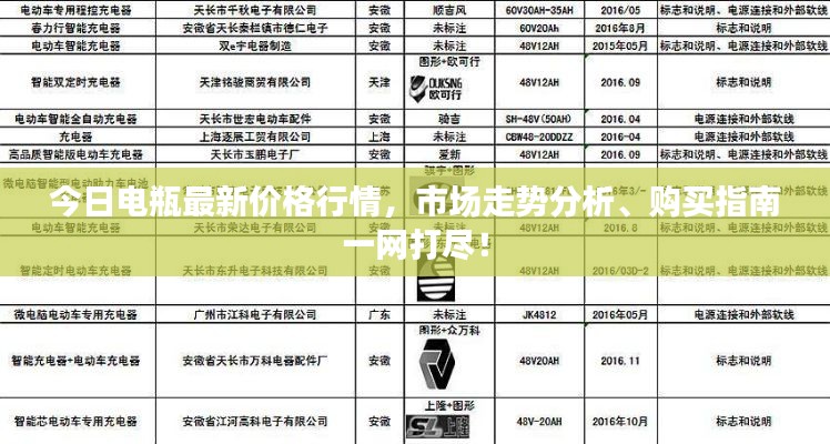 今日电瓶最新价格行情,市场走势分析、购买指南一网打尽!