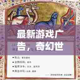 最新游戏广告,奇幻世界的大门已经开启!