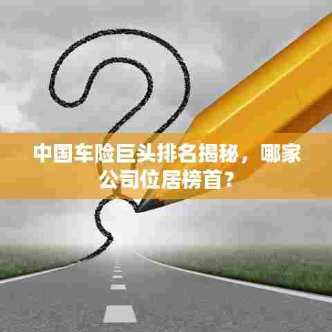 中国车险巨头排名揭秘，哪家公司位居榜首？