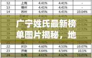 广宁姓氏最新榜单图片揭秘,地方姓氏分布与变迁探秘