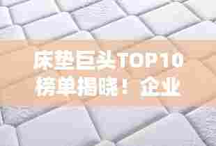 床垫巨头TOP10榜单揭晓!企业排名大揭秘!