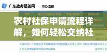 农村社保申请流程详解,如何轻松交纳社保?