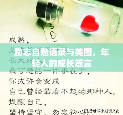 励志自勉语录与美图，年轻人的成长箴言