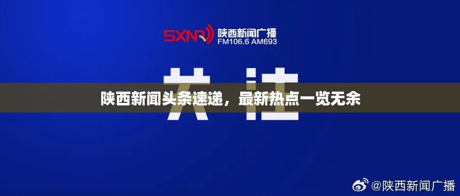 陕西新闻头条速递,最新热点一览无余