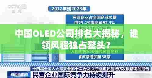 中国OLED公司排名大揭秘,谁领风骚独占鳌头?