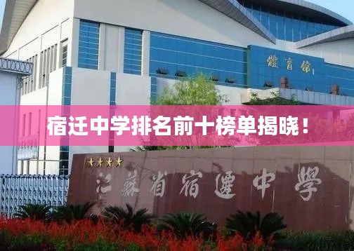 宿迁中学排名前十榜单揭晓!
