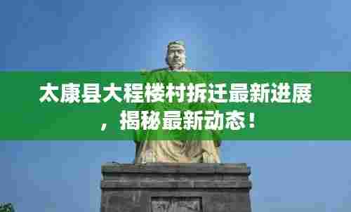 太康县大程楼村拆迁最新进展,揭秘最新动态!