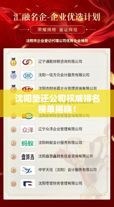 沈阳垫还公司权威排名榜单揭晓！