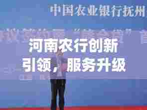河南农行创新引领,服务升级助力地方经济发展,新闻头条聚焦