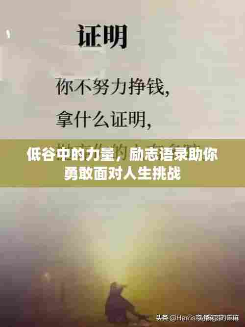 低谷中的力量,励志语录助你勇敢面对人生挑战