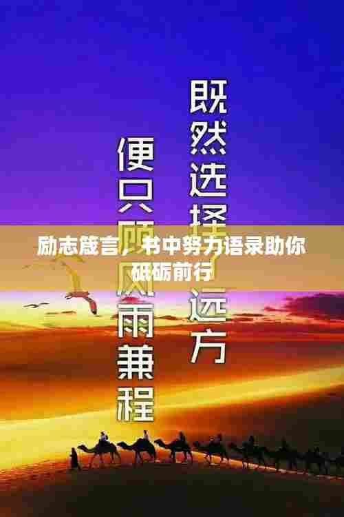 励志箴言，书中努力语录助你砥砺前行