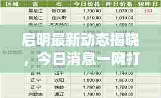 启明最新动态揭晓,今日消息一网打尽!