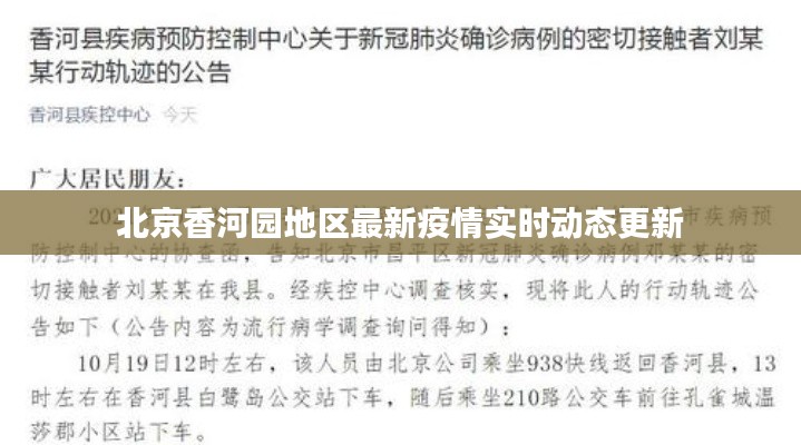 北京香河园地区最新疫情实时动态更新