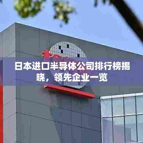 日本进口半导体公司排行榜揭晓，领先企业一览