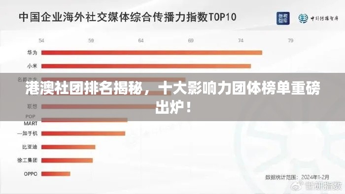 港澳社团排名揭秘,十大影响力团体榜单重磅出炉!