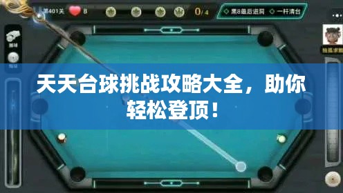 天天台球挑战攻略大全，助你轻松登顶！