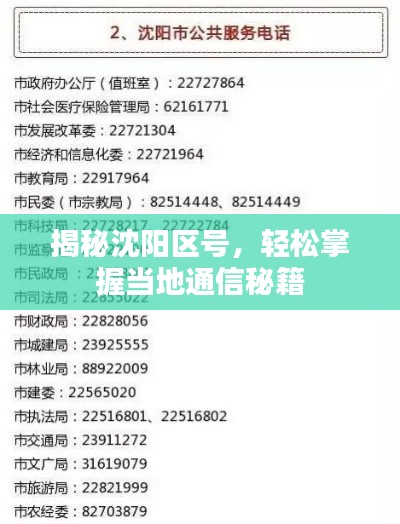 揭秘沈阳区号,轻松掌握当地通信秘籍