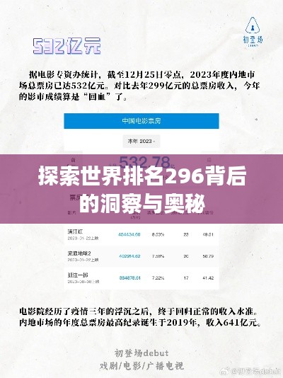 探索世界排名296背后的洞察与奥秘