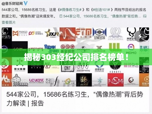 揭秘303经纪公司排名榜单!