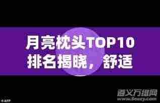 月亮枕头TOP10排名揭晓,舒适睡眠的新宠选择