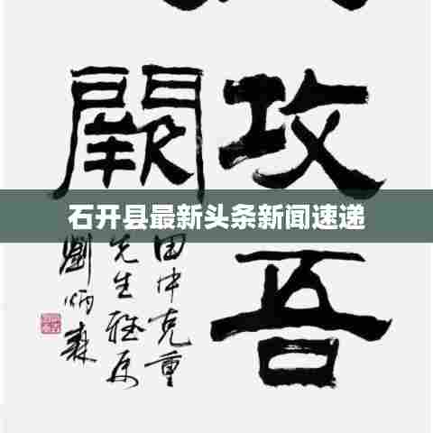 石开县最新头条新闻速递