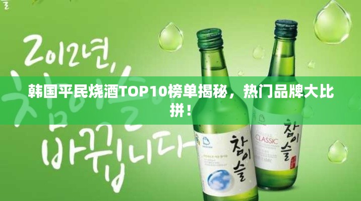 韩国平民烧酒TOP10榜单揭秘,热门品牌大比拼!